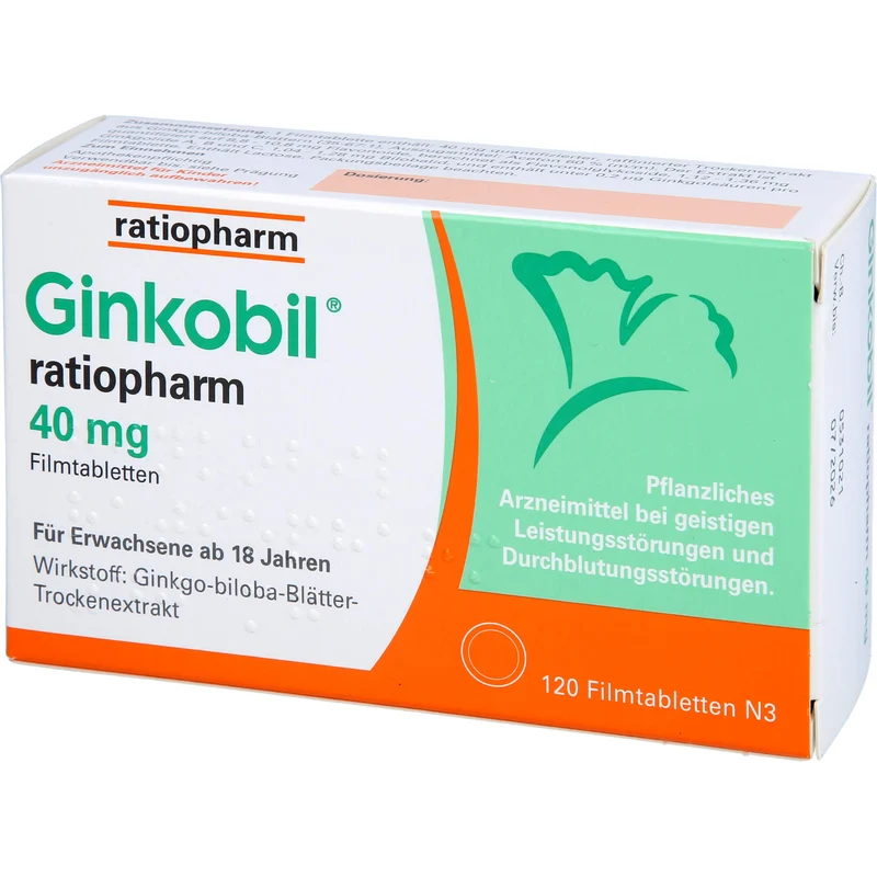 Ginkobil® ratiopharm 40 mg Filmtabletten, 120 St FTA