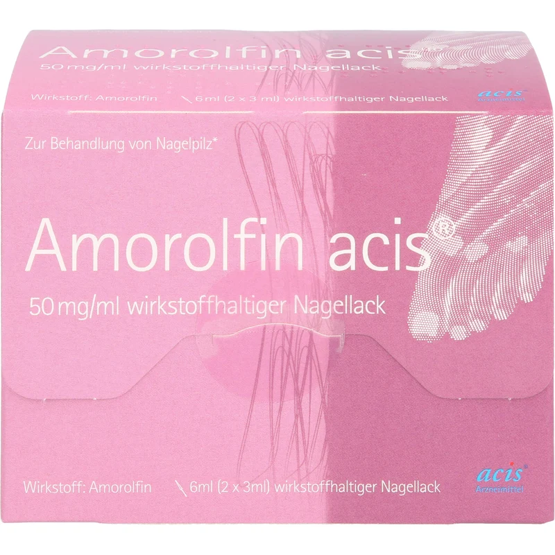 Amorolfin acis 50 mg/ml wirkstoffhaltiger Nagellack, 6 ml NAW
