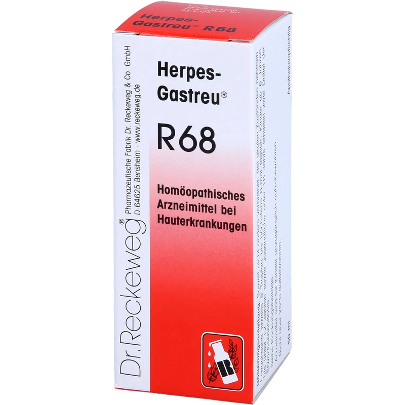 Herpes-Gastreu R68 Mischung bei Hauterkrankungen, 50 ml Lösung