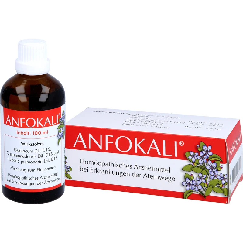 ANFOKALI Tropfen bei Erkrankungen der Atemwege, 100 ml Lösung