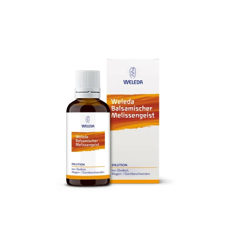 WELEDA Balsamischer Melissengeist bei Übelkeit, 50 ml Lösung
