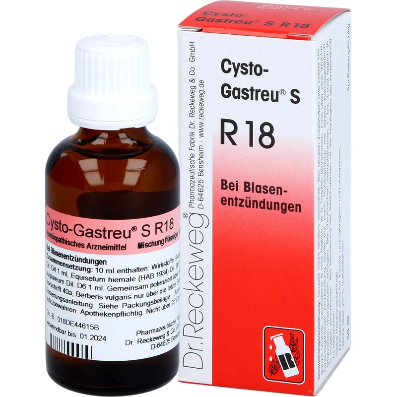 Cysto-Gastreu S R 18 Mischung bei Blasenentzündungen, 50 ml Lösung