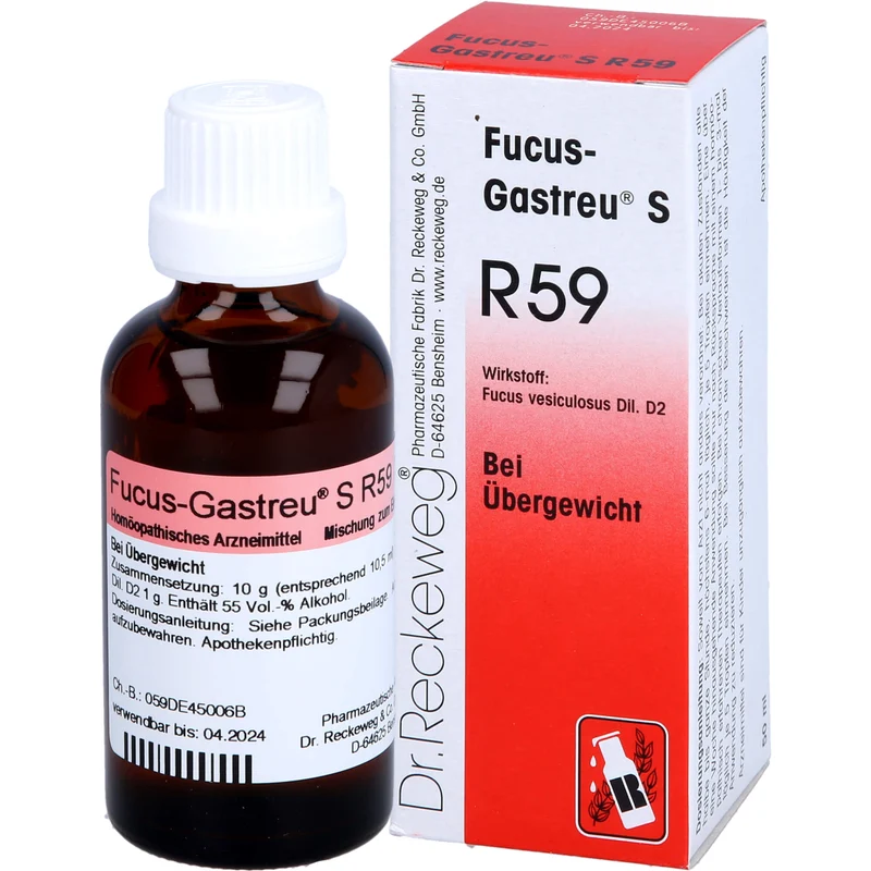Dr. Reckeweg Fucus-Gastreu S R59 Tropfen bei Übergewicht, 50 ml Lösung