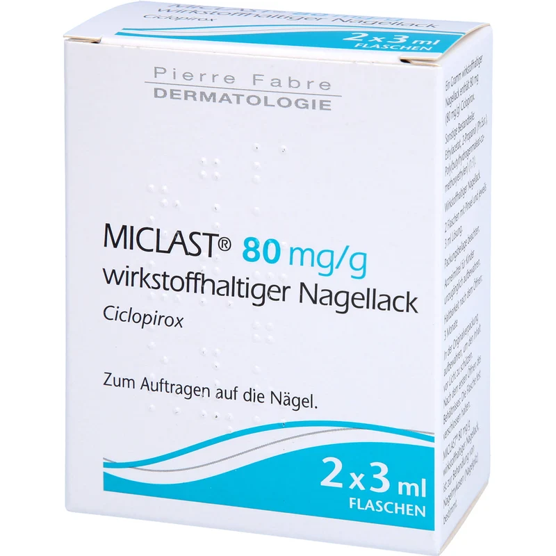 MICLAST® 80 mg/g wirkstoffhaltiger Nagellack, 2X3 ml NAW