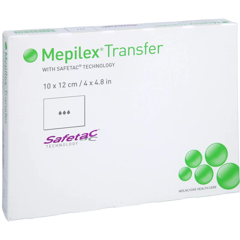 Mepilex Transfer Verbände 10 x 12 cm, 5 St. Verband