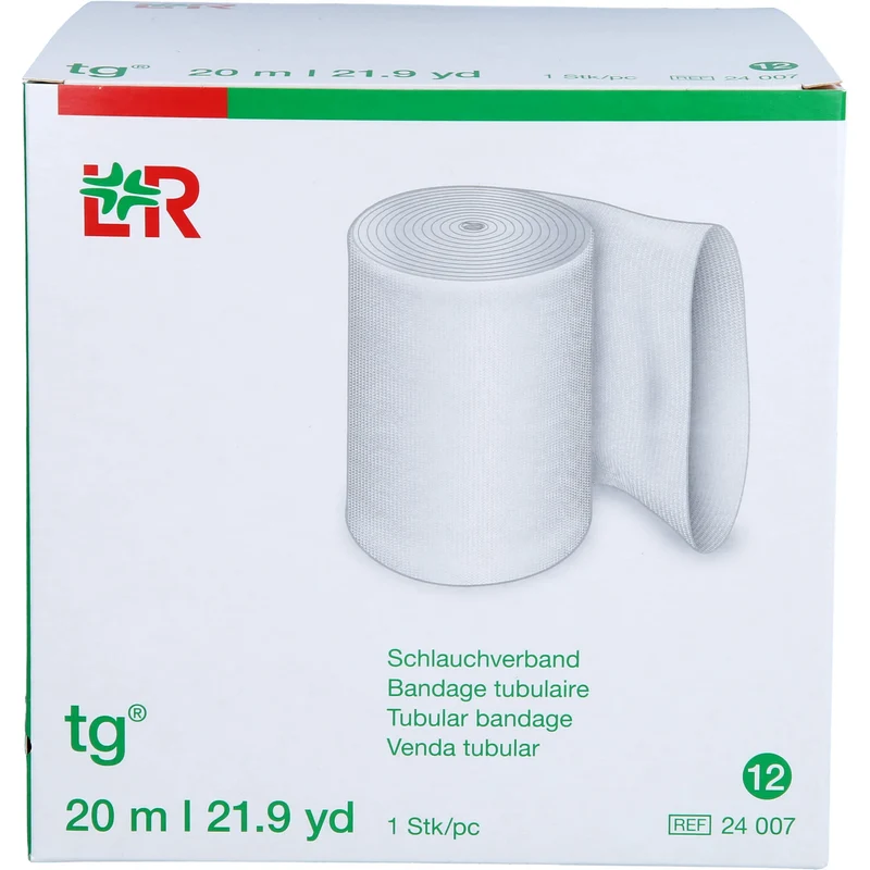 Tg Schlauchverband Gr.12 20 m weiß, 1 St. Binde
