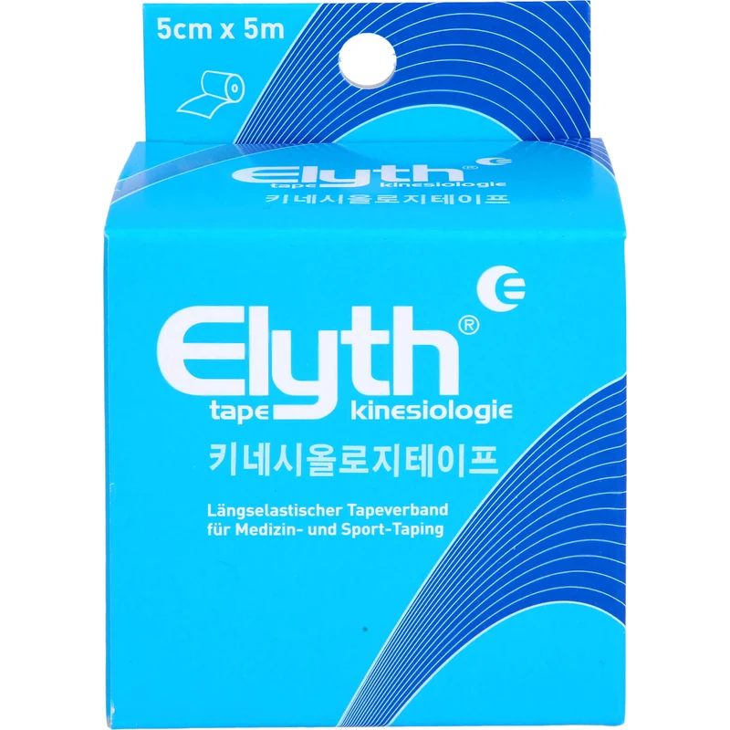 Elyth Tape Kinesiologie 5 cm x 5 m blau, 1 St. Bandage