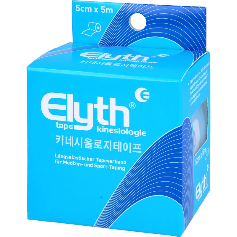 Elyth Tape Kinesiologie 5 cm x 5 m blau, 1 St. Bandage