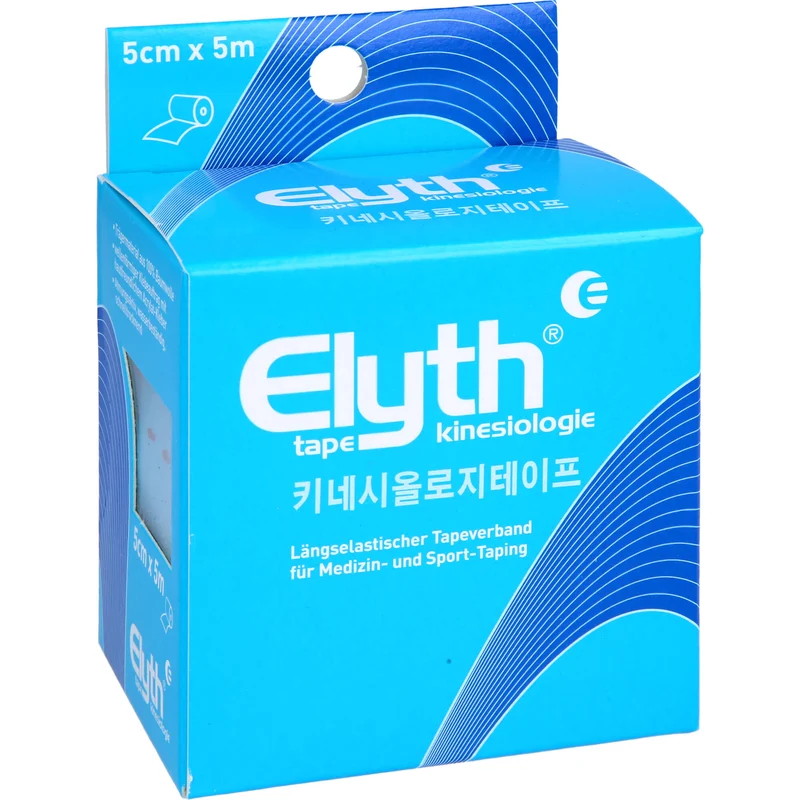 Elyth Tape Kinesiologie 5 cm x 5 m blau, 1 St. Bandage