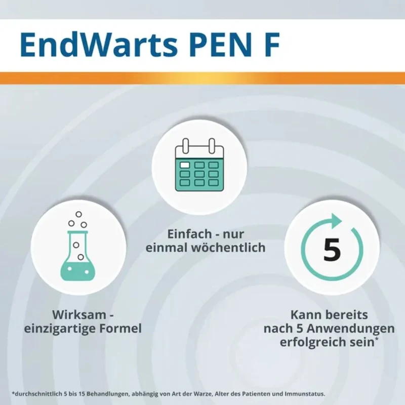 EndWarts PEN F Warzenbehandlung für Hände und Füße, 3 ml Lösung