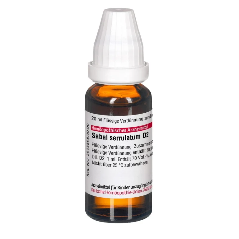 Sabal serrulatum D2 DHU Dilution, 20 ml Lösung