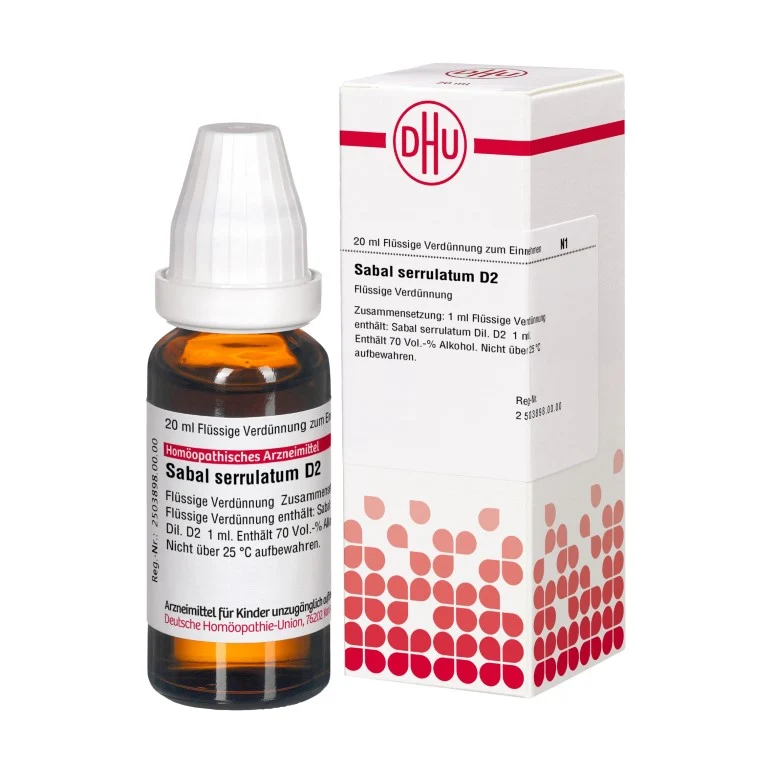 Sabal serrulatum D2 DHU Dilution, 20 ml Lösung
