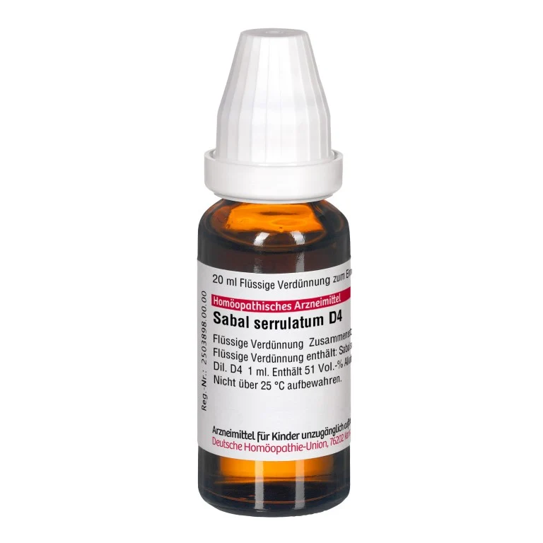 Sabal serrulatum D4 DHU Dilution, 20 ml Lösung