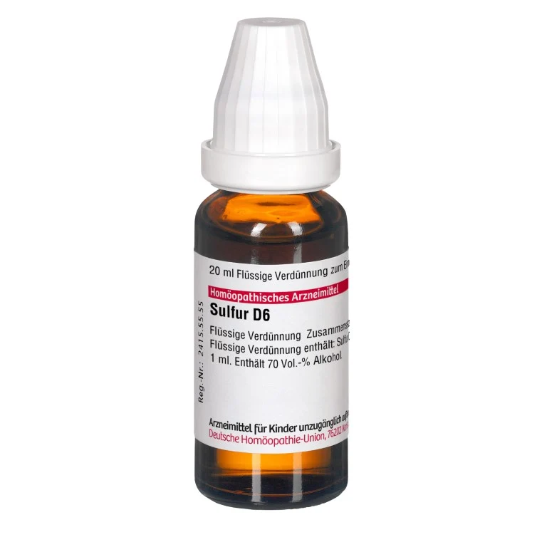 DHU Sulfur D6 Dilution, 20 ml Lösung