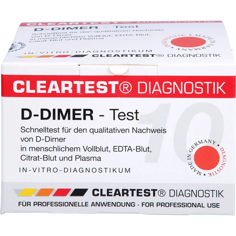 Cleartest D-Dimer Test Vollblut TVT LE DIC, 10 St. Test
