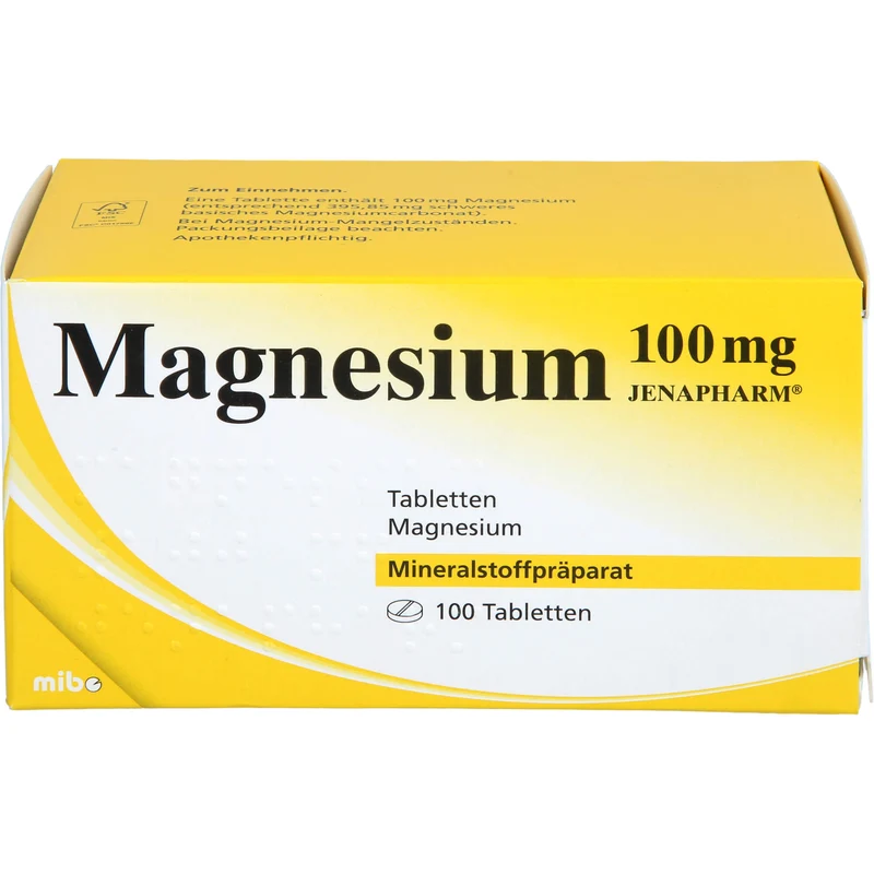 JENAPHARM Magnesium 100 mg Tabletten, 100 St. Tabletten