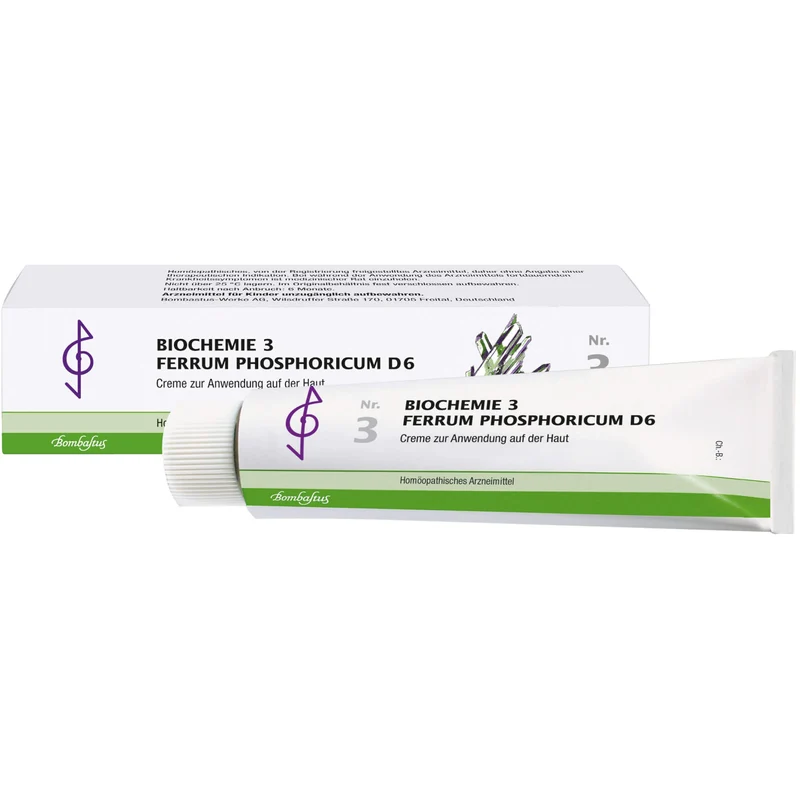 Bombastus Biochemie 3 Ferrum phosphoricum D6 Creme, 100 ml Creme