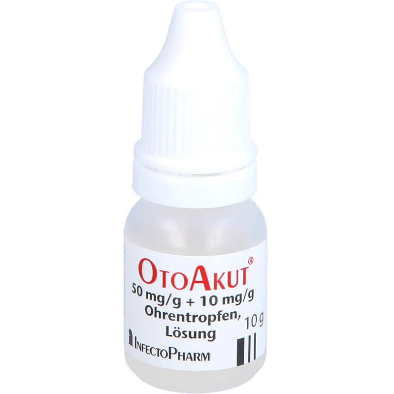 OtoAkut 50 mg/g Phenazon + 10 mg/g Procain hydrochlorid Ohrentropfen, 10 g Lösung