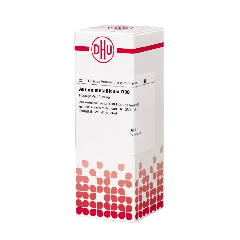 DHU Aurum metallicum D30 Dilution, 20 ml Lösung