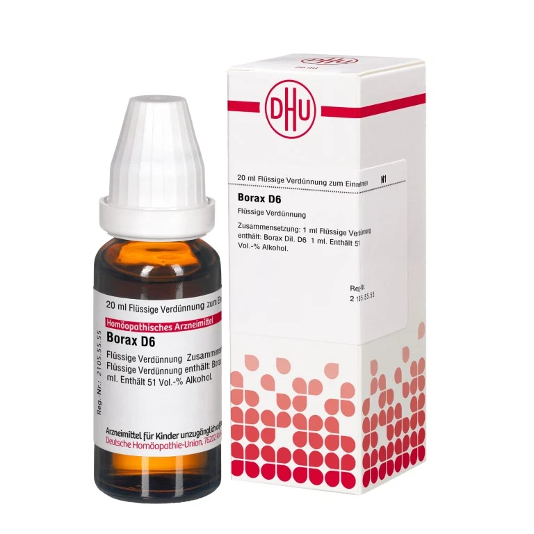 Borax D6 DHU Dilution, 20 ml Lösung