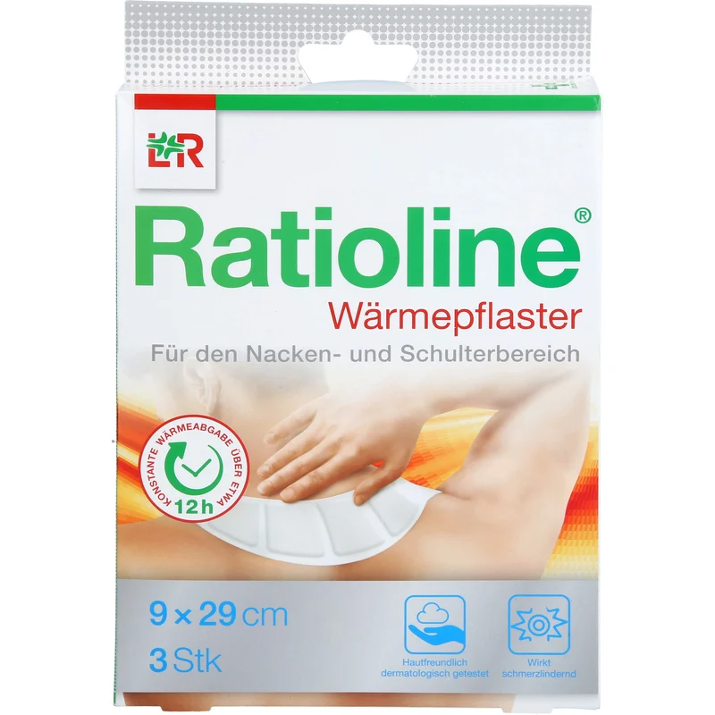 Ratioline Wärmepflaster Nacken / Schulter 29 x 9 cm, 3 St. Pflaster