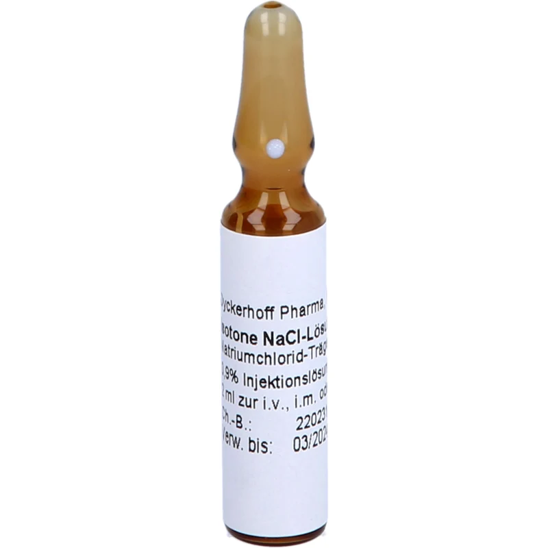 Isotone NaCl-Lösung ASmedic®, Natriumchlorid-Trägerlösung 0,9% Injektionslösung, 2 ml, 10X2 ml ILO