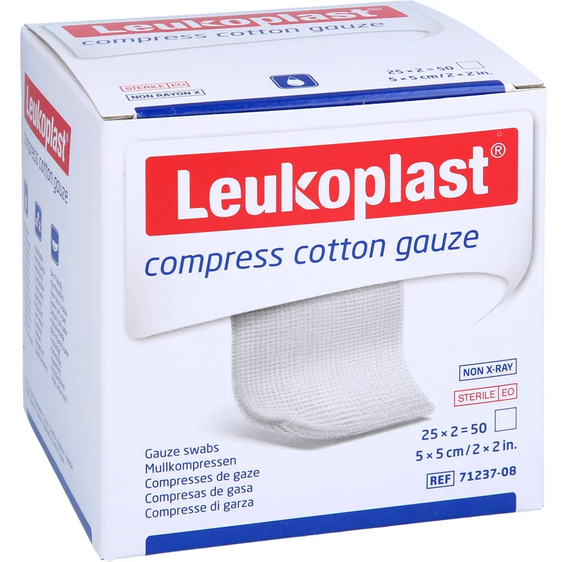Leukoplast Mullkompressen 5 x 5 cm steril, 50 St. Kompressen