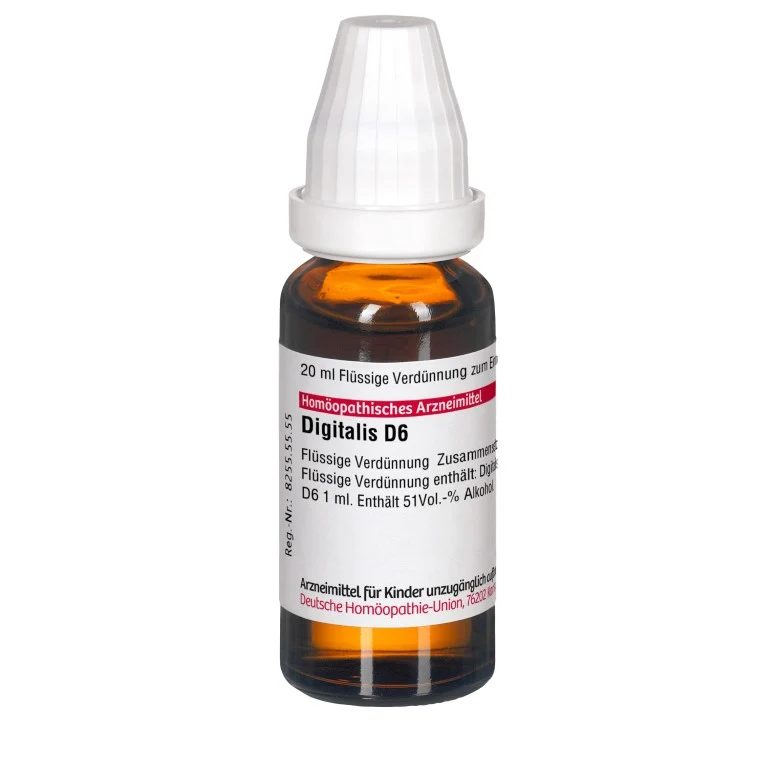Digitalis D6 DHU Dilution, 20 ml Lösung