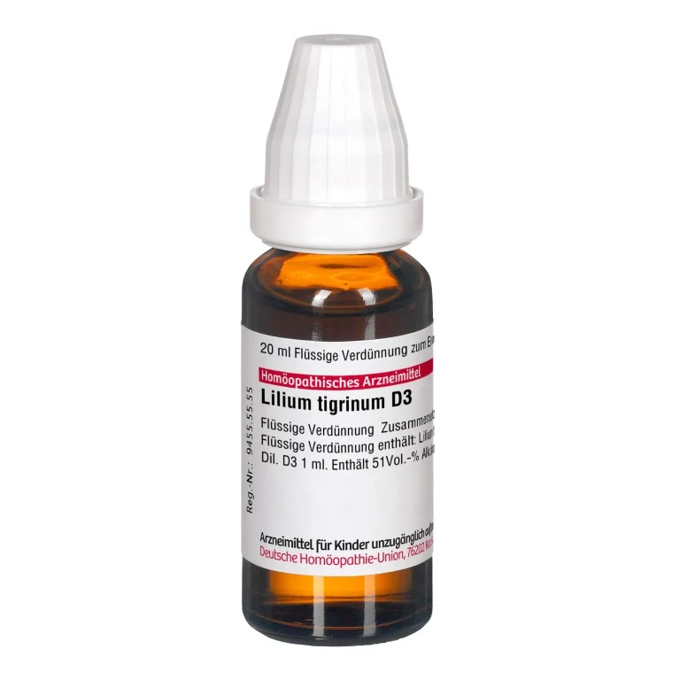 Lilium tigrinum D3 DHU Dilution, 20 ml Lösung