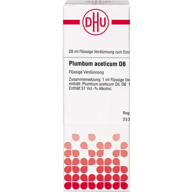 DHU Plumbum aceticum D6 Dilution, 20 ml Lösung