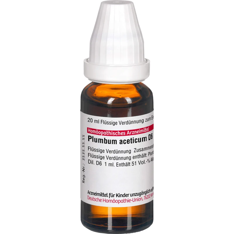 DHU Plumbum aceticum D6 Dilution, 20 ml Lösung