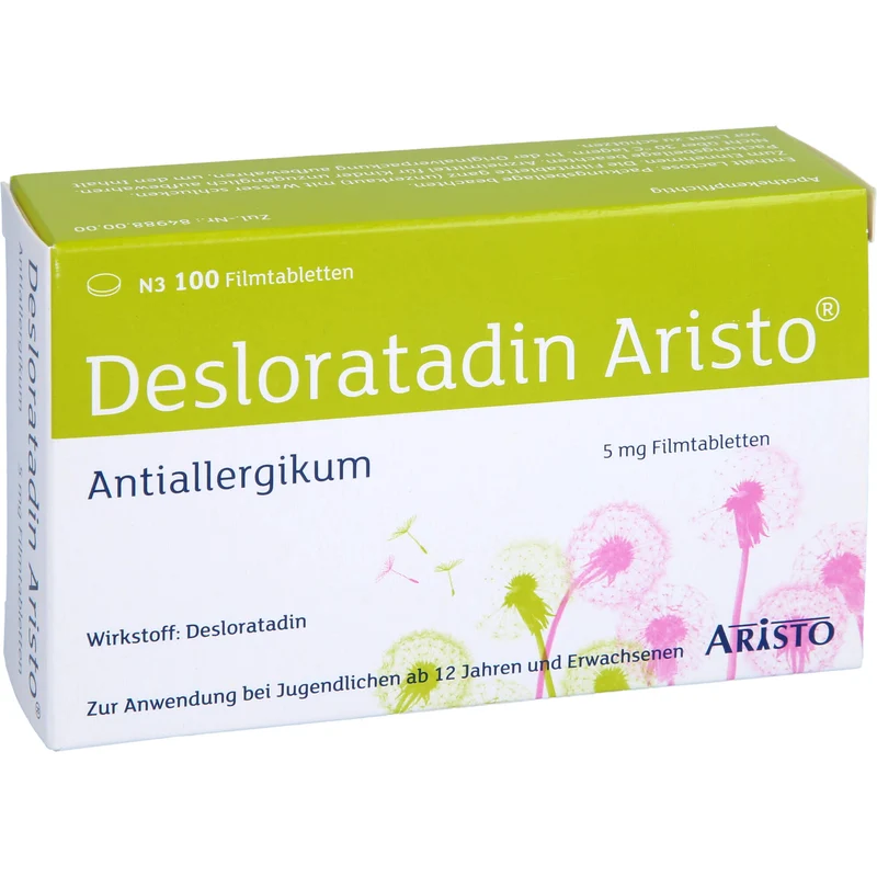 Desloratadin Aristo 5 mg Filmtabletten bei Allergien, 100 St. Tabletten