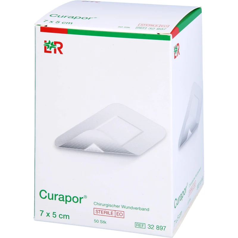Curapor Wundverband steril 5 x 7 cm, 50 St. Pflaster