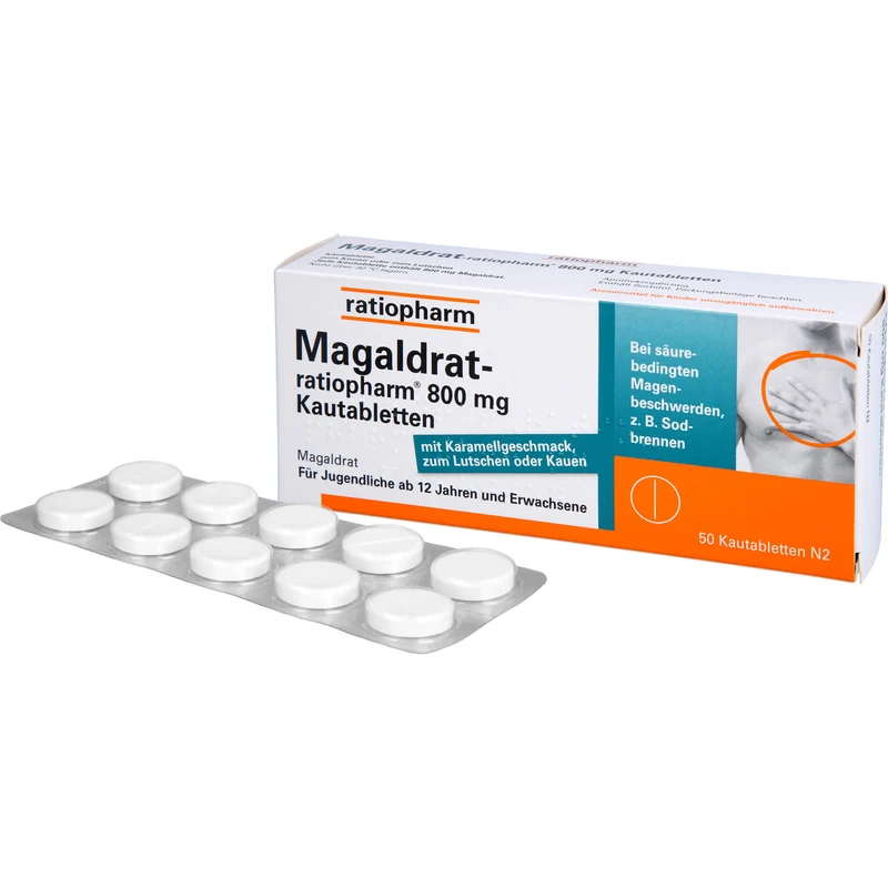 Magaldrat-ratiopharm 800 mg Kautabletten, 50 St TAB