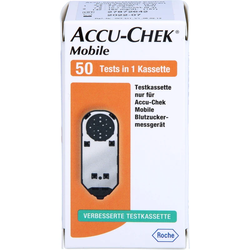 ACCU-CHEK Mobile axicorp verbesserte Testkassette, 50 St. Teststreifen