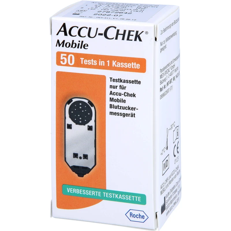 ACCU-CHEK Mobile axicorp verbesserte Testkassette, 50 St. Teststreifen