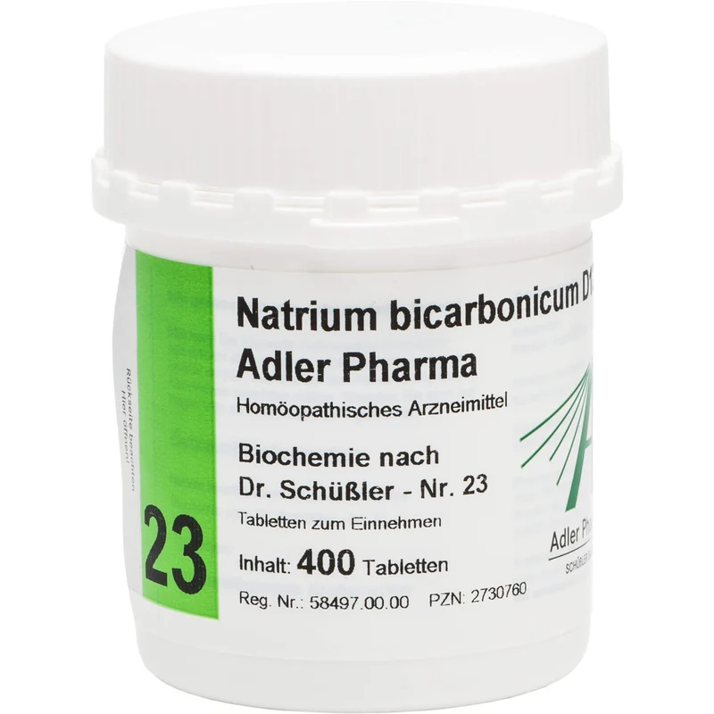 Adler Pharma Biochemie nach Dr. Schüßler Nr. 23 Natrium bicarbonicum D12 Tabletten, 400 St. Tabletten
