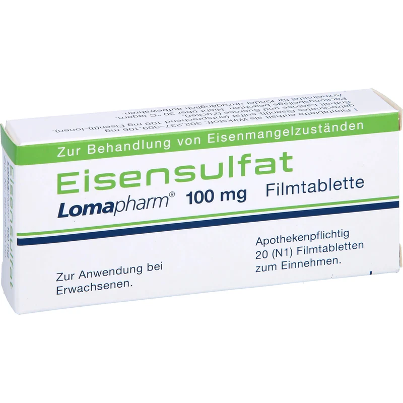 Eisensulfat Lomapharm 100 mg, 20 St FTA