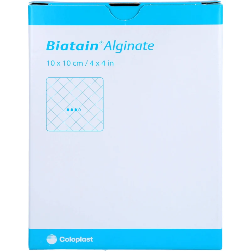 Biatain Alginate Kompressen 10x10cm, 10 St VER