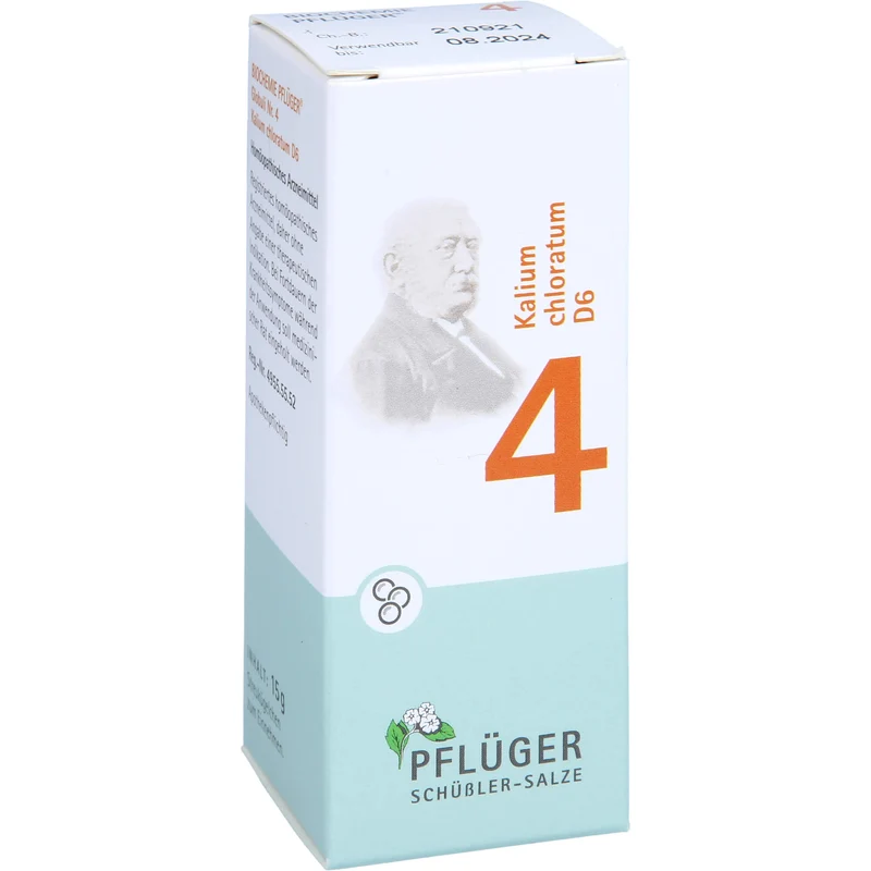 Biochemie Nr.4 Kalium chloratum D6 Pflüger Globuli, 15 g GLO