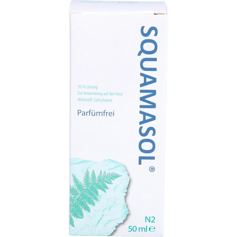 Squamasol 10 % Lösung zur Lösung von Schuppen und Krusten bei Kopfhauterkrankungen, 50 ml Lösung