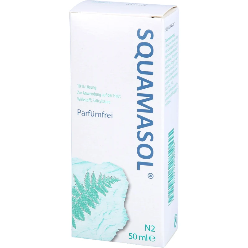 Squamasol 10 % Lösung zur Lösung von Schuppen und Krusten bei Kopfhauterkrankungen, 50 ml Lösung