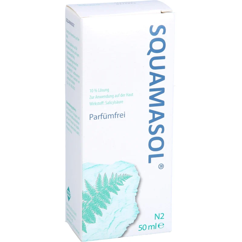 Squamasol 10 % Lösung zur Lösung von Schuppen und Krusten bei Kopfhauterkrankungen, 50 ml Lösung
