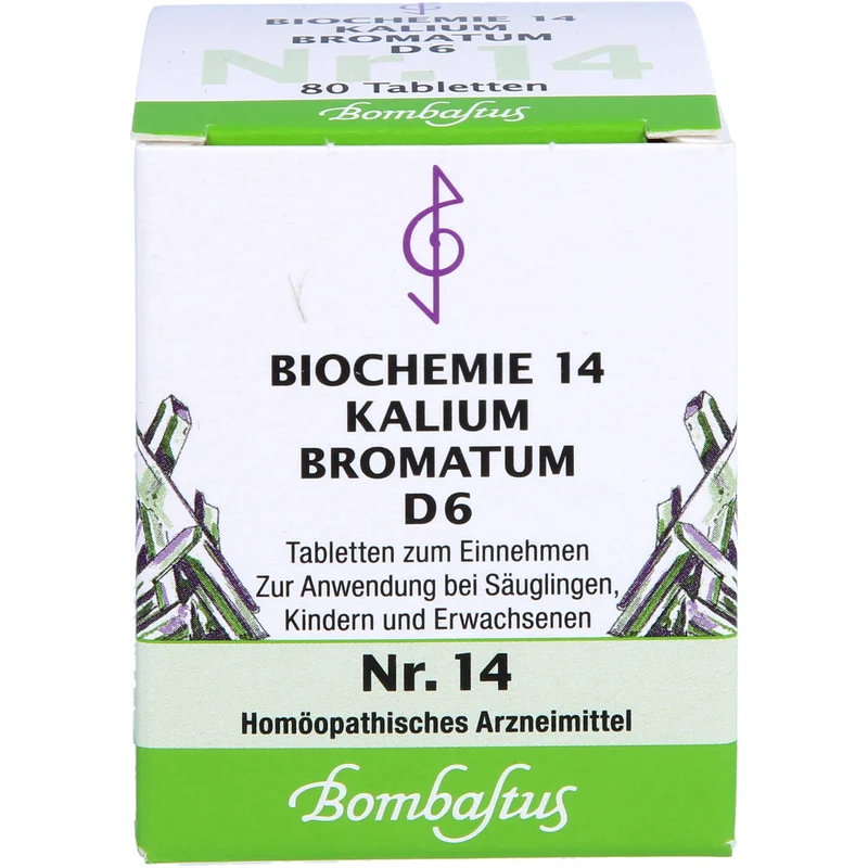 Biochemie 14 Kalium bromatum Bombastus D6 Tbl., 80 St TAB