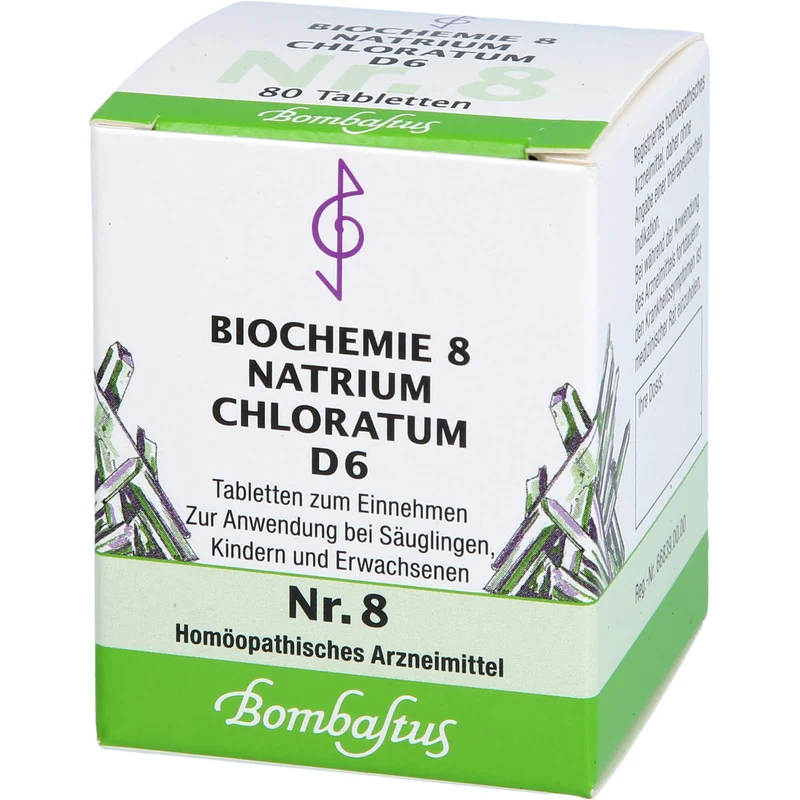 Biochemie 8 Natrium chloratum Bombastus D6 Tbl., 80 St TAB