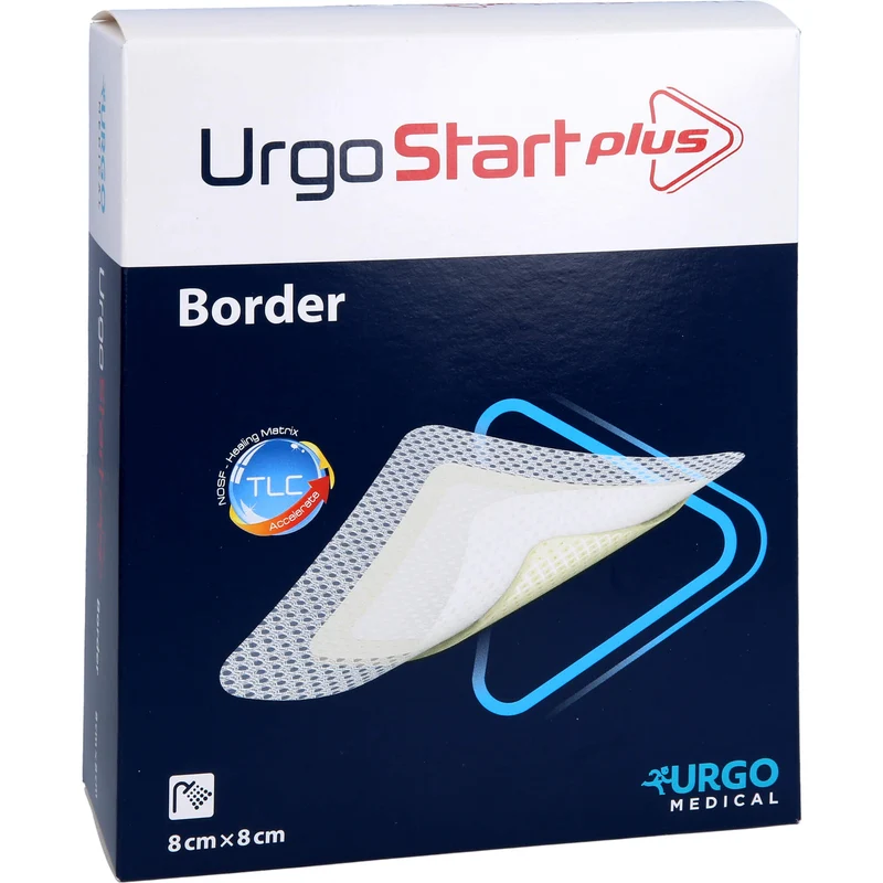 UrgoStart Plus Border 8x8 cm, 10 St VER