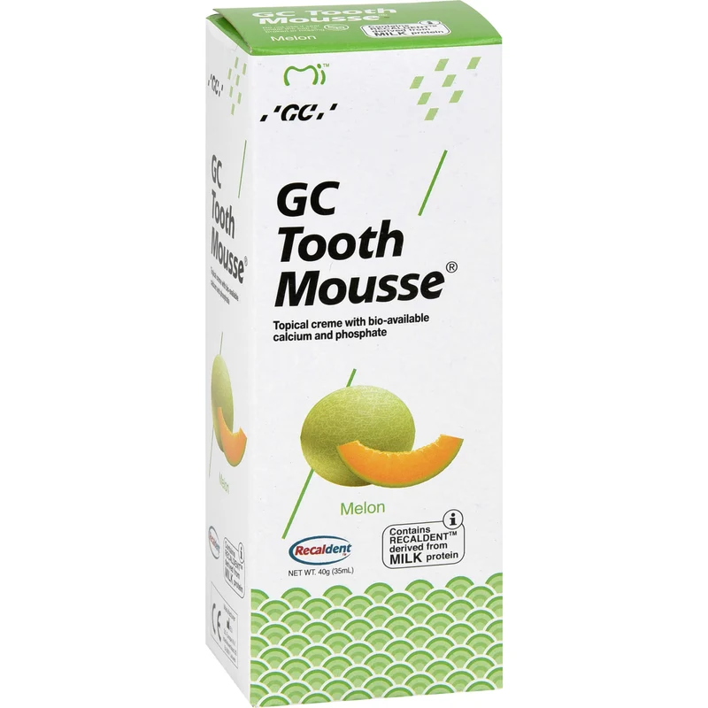GC Tooth Mousse Melone zur Unterstützung der Mundhygiene, 40 g Gel