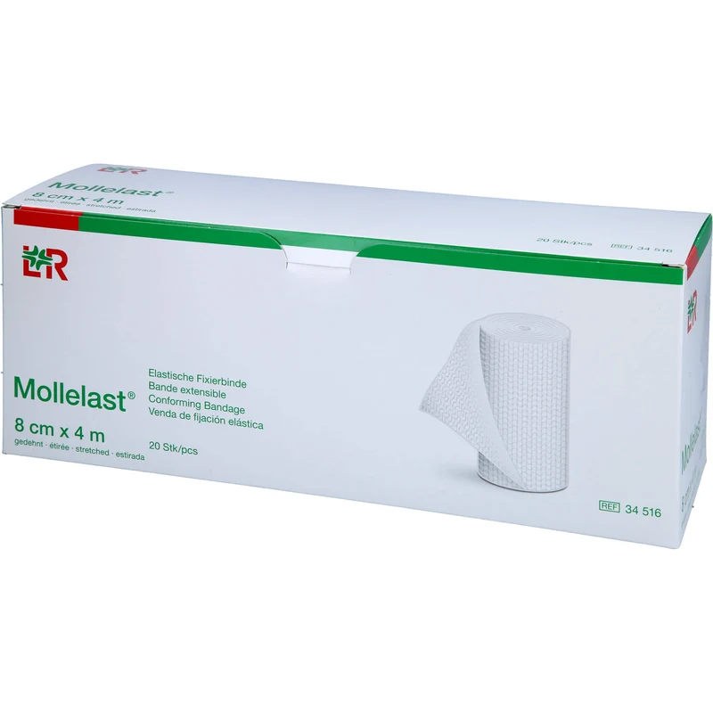 Mollelast elastische Fixierbinde 8 cm x 4 m, 20 St. Binde
