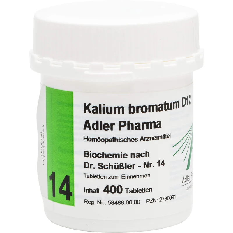 Biochemie Adler 14 Kalium bromatum D12 Tbl., 400 St TAB