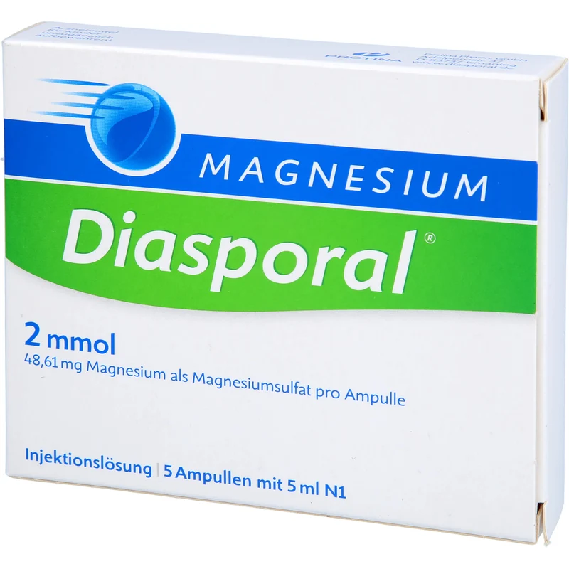 Magnesium-Diasporal 2mmol Injektionslösung, 5 St. Ampullen